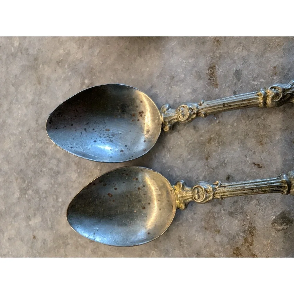 Vtg Lot Of 4 Woodworth & Lothrup Eastover‎ Store Souvenir Spoon